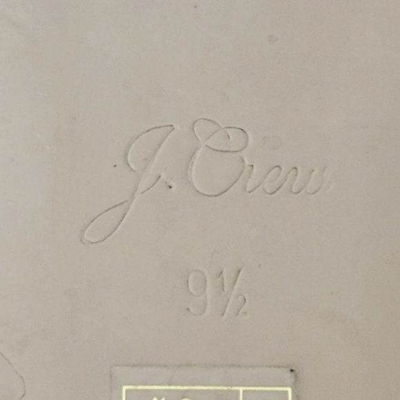 J Crew Cecile Smoking Slippers Croc-embossed Leather Flats Camel 9.5 - Picture 10 of 10